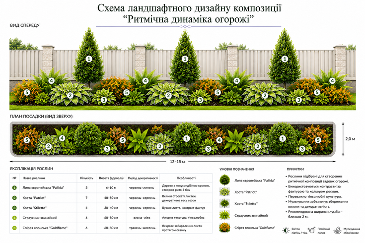 Ритмическая динамика ограждения